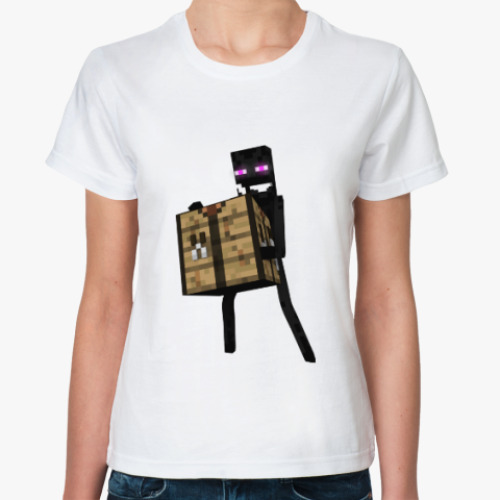 Классическая футболка с принтом Minecraft мир: Странник Края