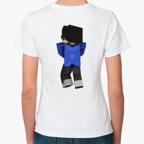 Классическая футболка с принтом Minecraft мир: MINECRAFT