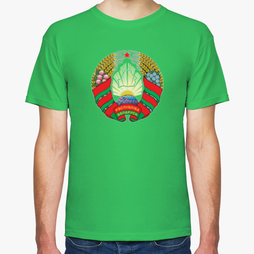 Футболка с принтом Беларусь. Государственный Герб