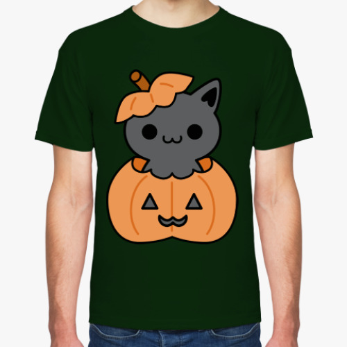 Футболка с принтом Pumpkin Cat