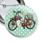 Винтажный велосипед с цветами