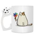 Кружка с футбольным мячиком