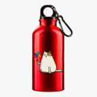 Металлическая бутылка 400 мл UV-DTF