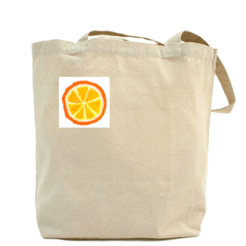 Сумка шоппер с принтом «Апельсин»