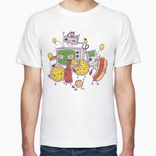 Футболка с принтом Счастье - лучшие вещи на свете