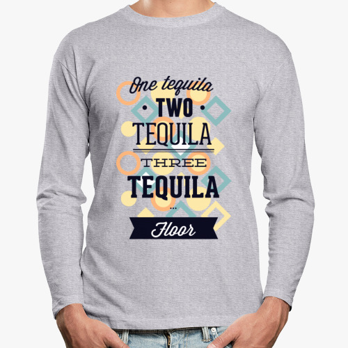 Лонгслив с принтом Tequila
