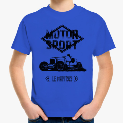 Детская футболка с принтом автомобиль