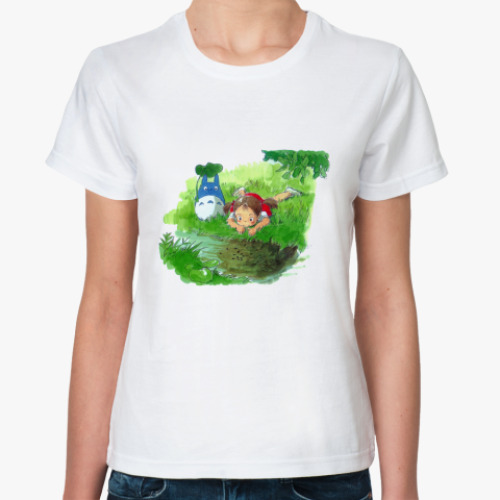 Классическая футболка с принтом 'Мой сосед Тоторо'