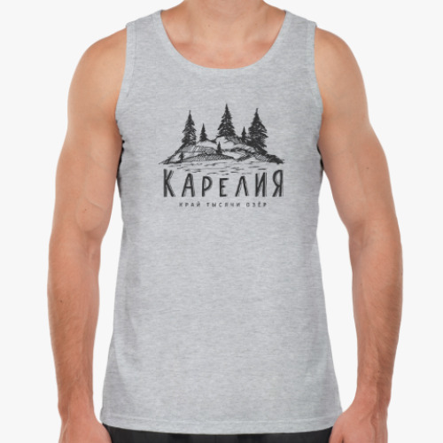 Майка с принтом Карелия