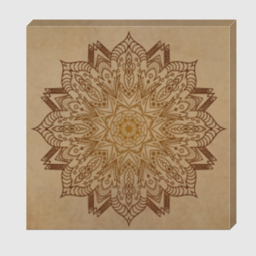 Холст с принтом FlowerPower Mandala