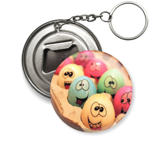 Брелок-открывашка с принтом Пасхальные яйца