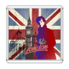 Магнит 6.5 x 6.5 см  Sherlock