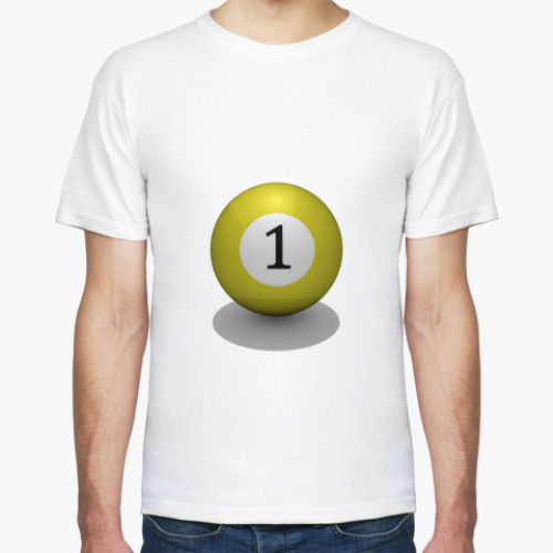Футболка с принтом  'Бильярдный шар N1'