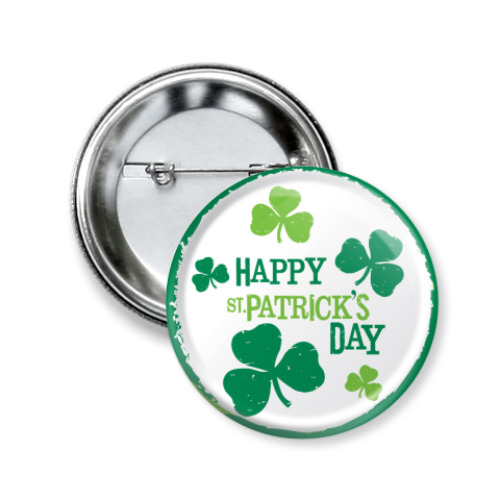 Значок 50мм с принтом  Patrick's Day