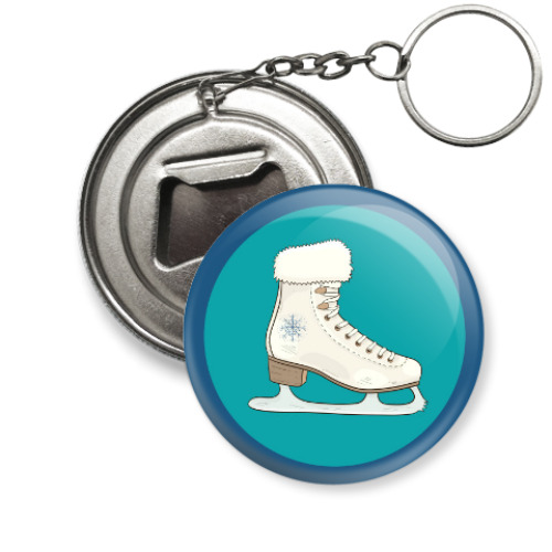 Брелок-открывашка с принтом Фигурное катание