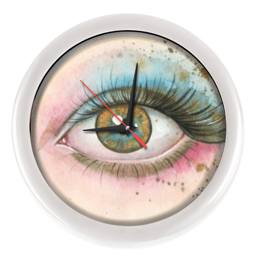 Настенные часы с принтом  Глаз