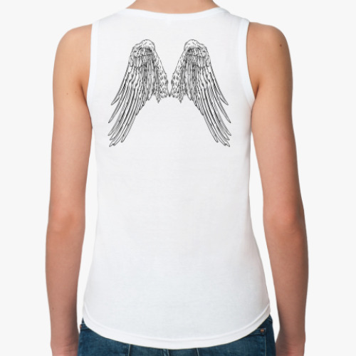 Женская майка с принтом  Крылья