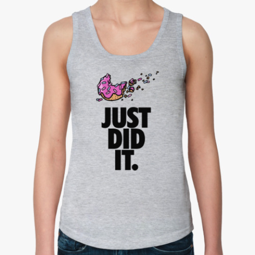 Женская майка с принтом Прощай диета пончик Гомера