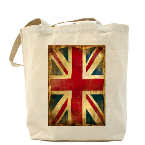 Сумка шоппер с принтом Британский флаг