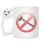 Кружка с футбольным мячиком