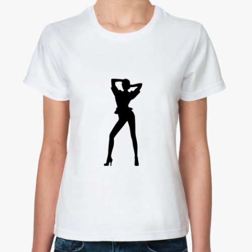 Классическая футболка с принтом PrettyGirls