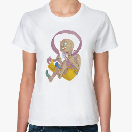 Классическая футболка с принтом Мумия