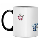 Кружка двухцветная