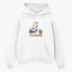 Толстовка худи оверсайз