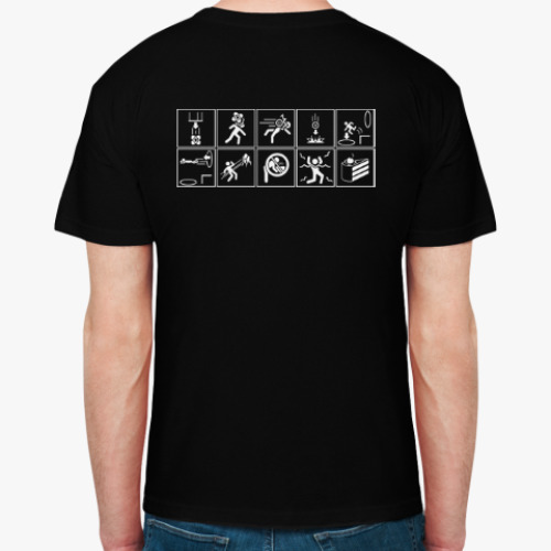 Футболка с принтом Portal: we do what we must.