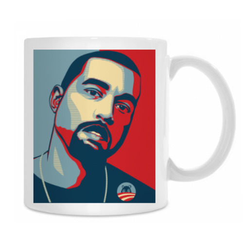 Кружка с принтом Канье Уэст