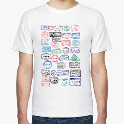 Футболка с принтом Путешественник