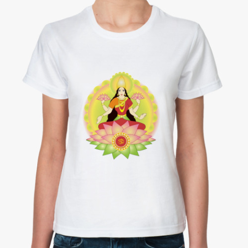 Классическая футболка с принтом Лакшми