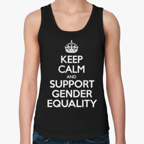 Женская майка с принтом Gender equality