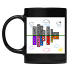 Кружка цветная UV-DTF