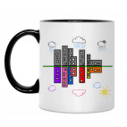 Кружка двухцветная