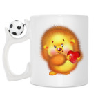 Кружка с футбольным мячиком