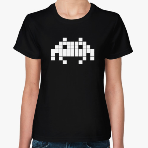 Женская футболка с принтом Space Invaders