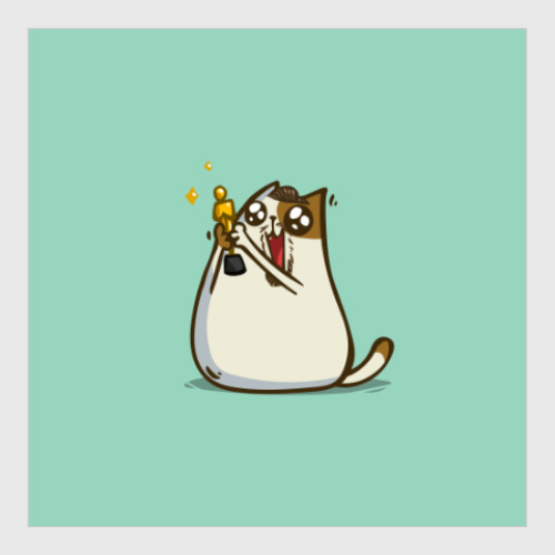 Постер с принтом Котаприо — Пятничный Котик №45