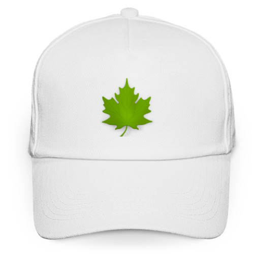 Кепка бейсболка с принтом Кленовый лист