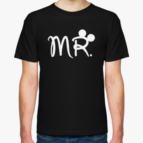 Футболка с принтом Mr. & Mrs.