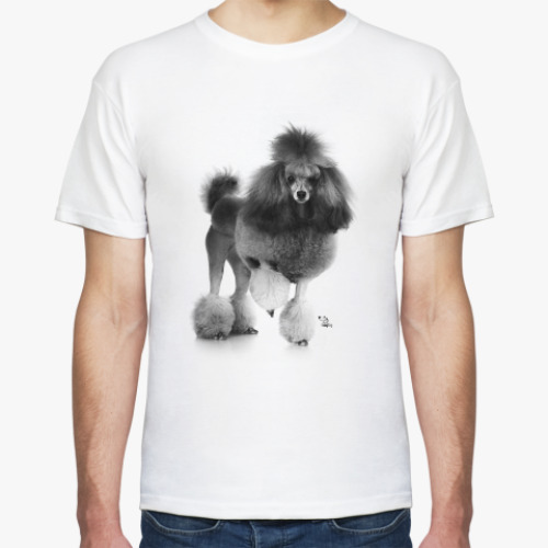 Футболка с принтом Пудель
