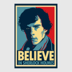 Постер 60 х 90 см Believe In Sherlock
