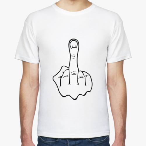 Футболка с принтом Фак ю