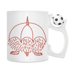 Кружка с футбольным мячиком