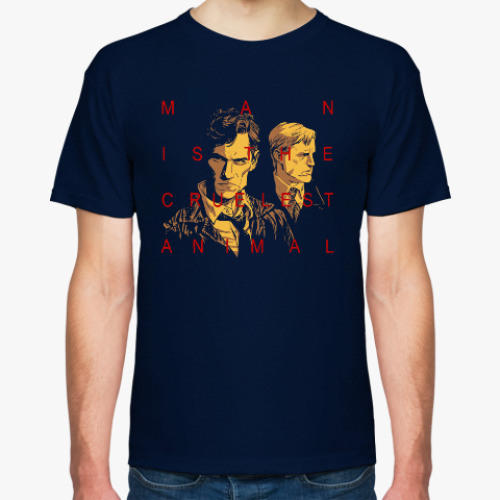 Футболка с принтом Настоящий детектив, True detective