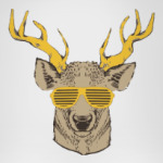 Олень хипстер в очках