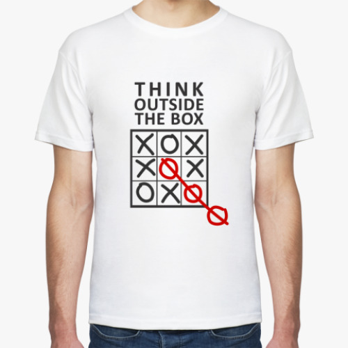 Футболка с принтом Outside the box