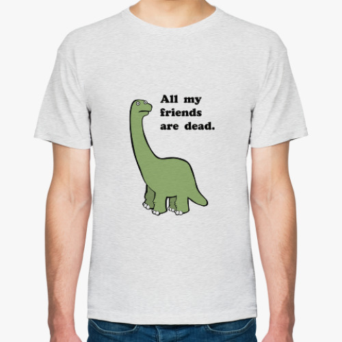 Футболка с принтом Последний динозавр