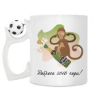 Кружка с футбольным мячиком