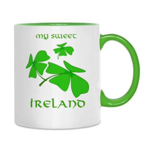 Кружка с принтом Трилистник